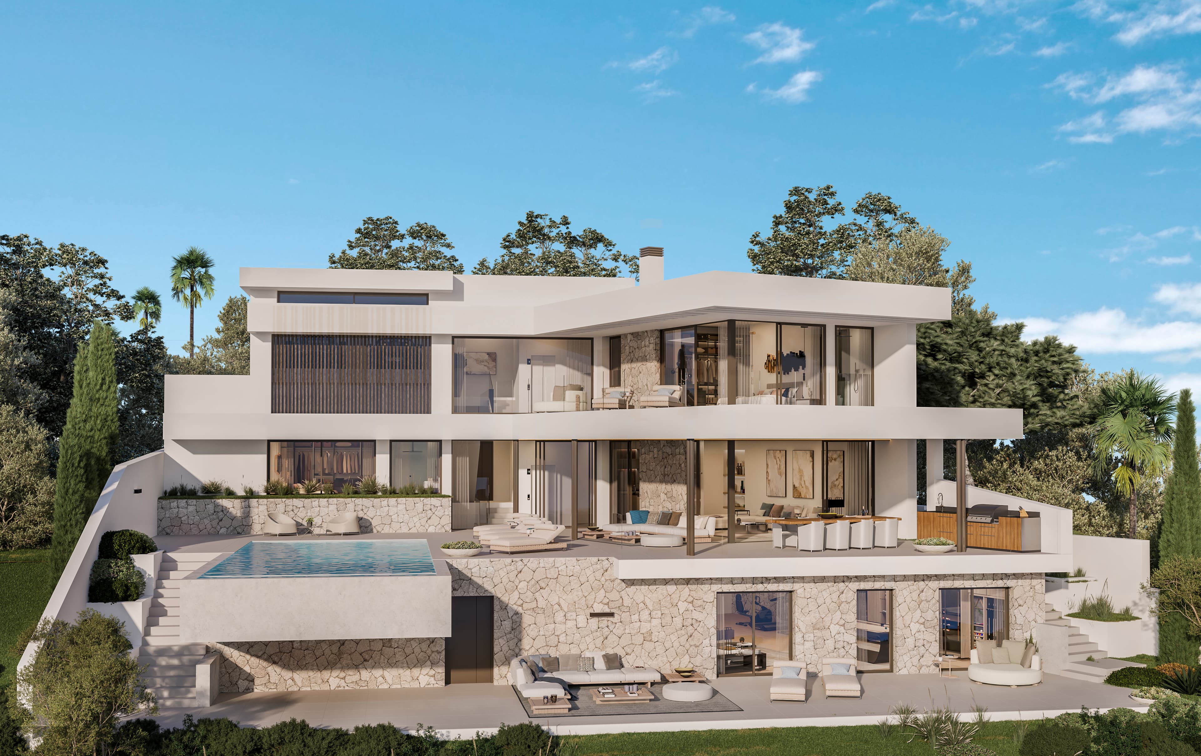 6-dorm. Villa en Mijas Costa